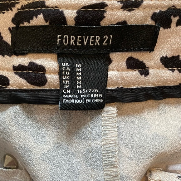 Forever 21 Leopard Shorts with Studs - Picture 3 of 4